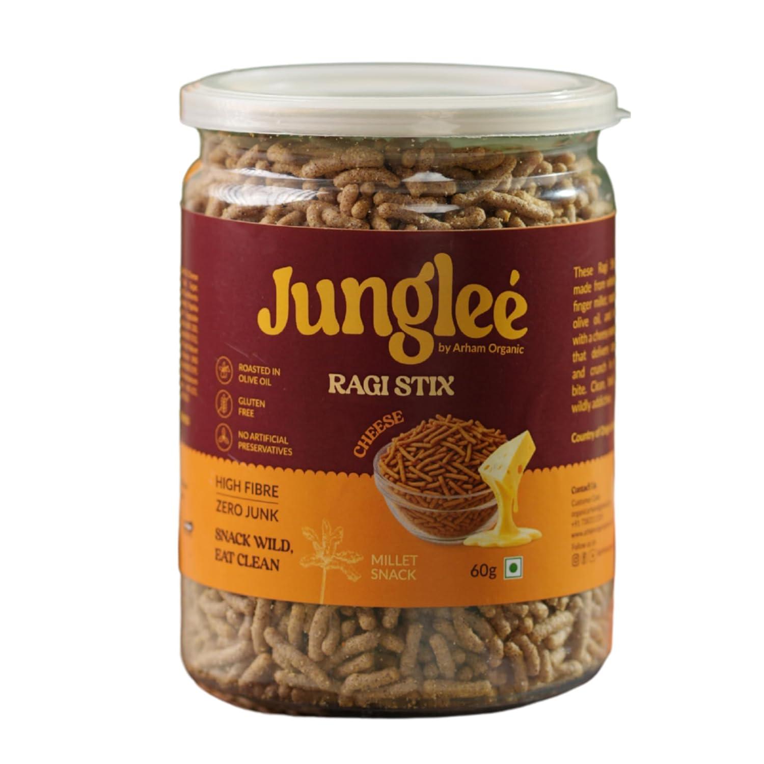 Jungleé Ragi Stix – Cheese Flavor