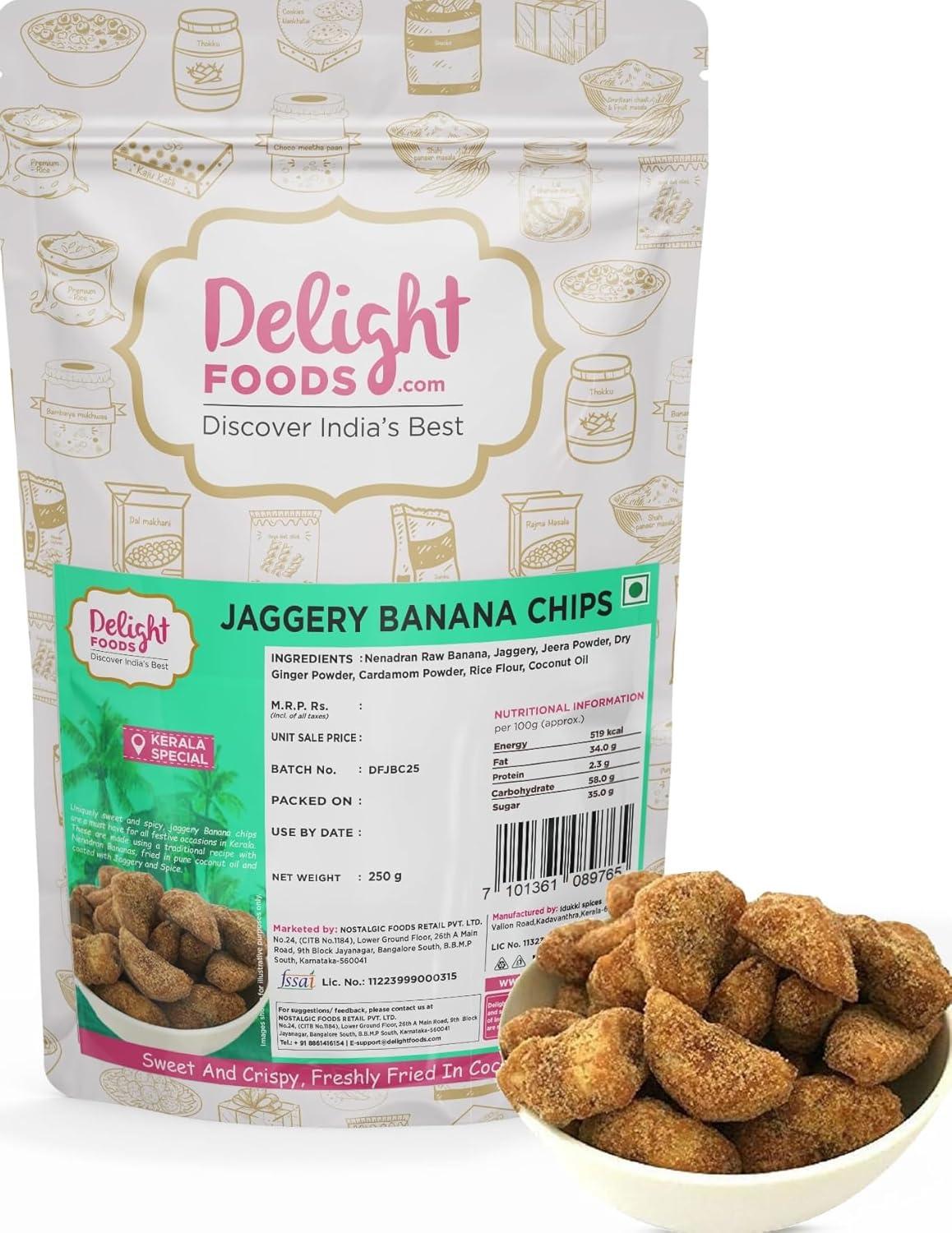 Kerala Jaggery Banana Chips 250g