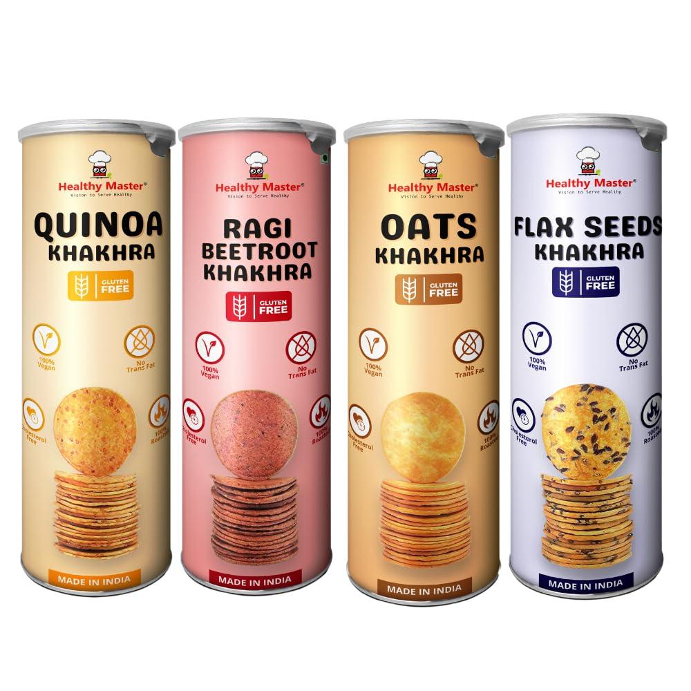 Khakhra Combo - Quinoa, Beetroot, Flaxseed & Oats