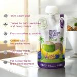 Baby Food Puree Pouch - Banana Blueberry Coconut Oats Walnuts