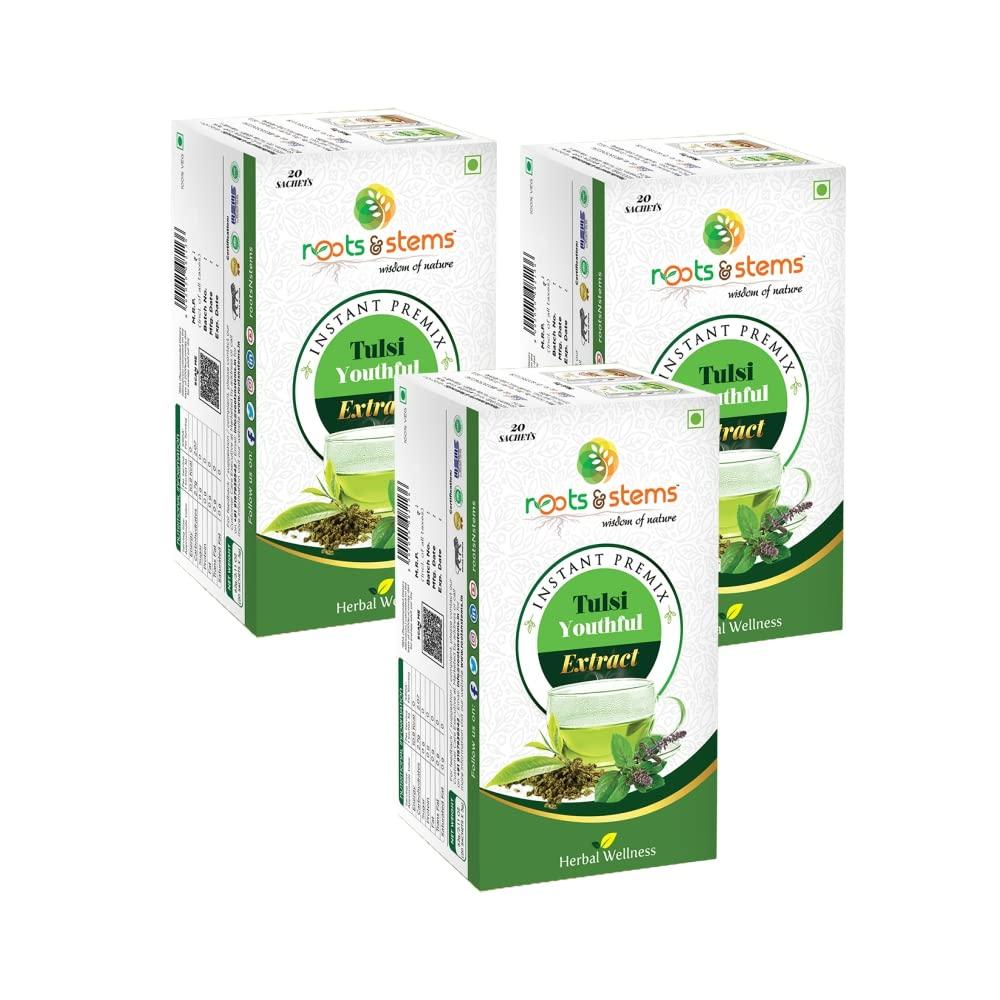 Tulsi Tea - 60g (3gx20 Sachets) Pack of 3
