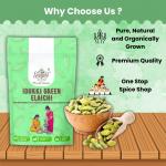 Organic Green Cardamom/Elaichi (50gm) 100% Pure