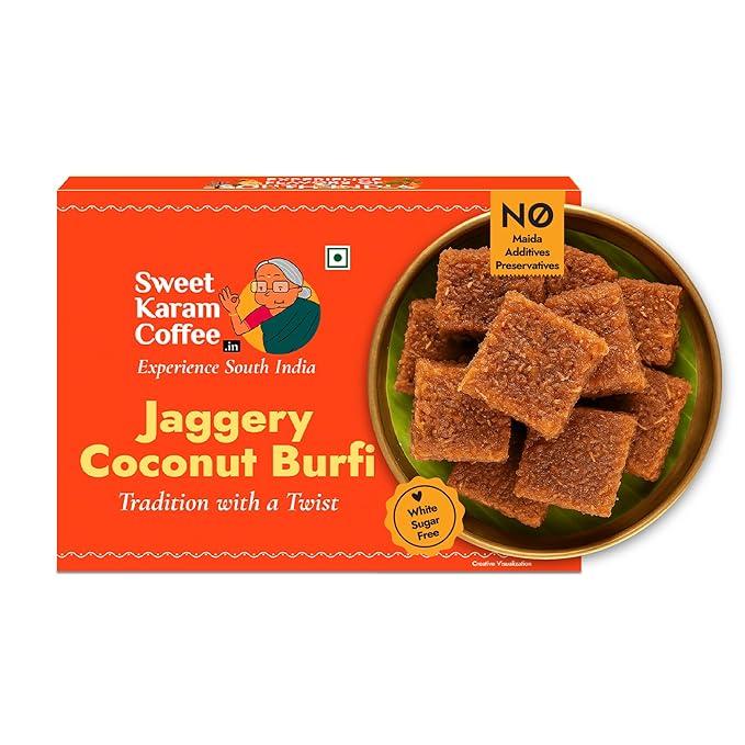 Jaggery Coconut Burfi