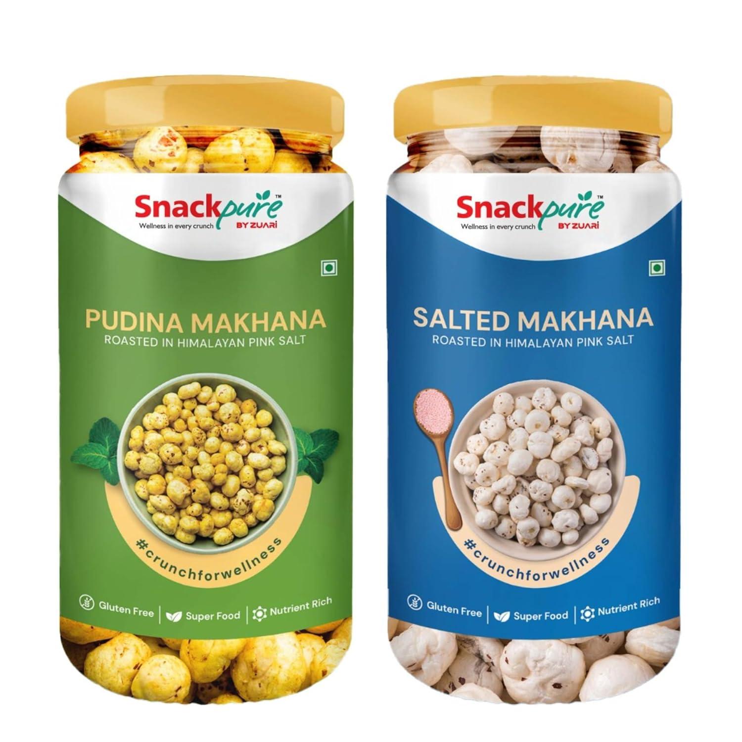 SNACKPURE Pudina & Salted Makhana Combo Pack